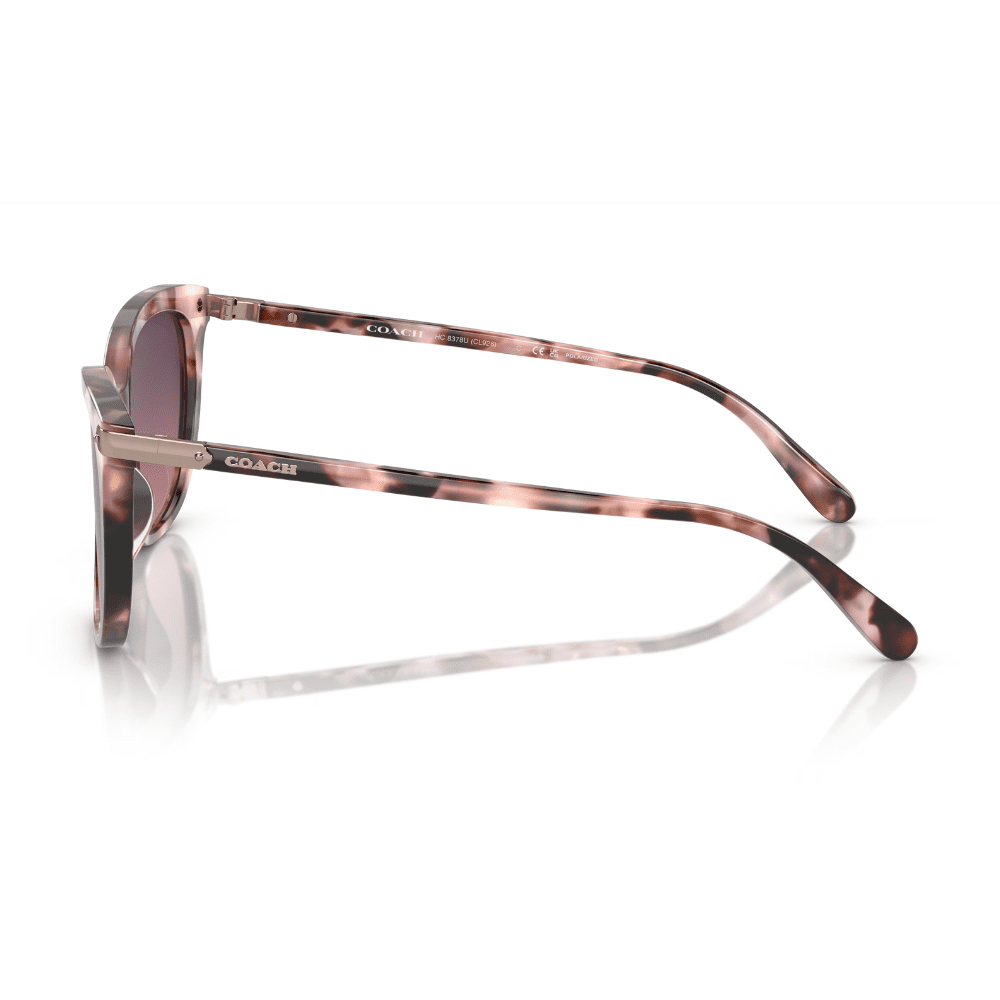 Coach HC8378U 5528F4 57 Rose Pearl Tortoise/Burgundy Polarised