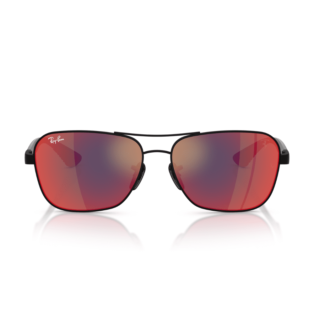 Ray-Ban RB8336M F1186P58 Matte Black/Dark Grey/Blue/Red Mirror Ferrari