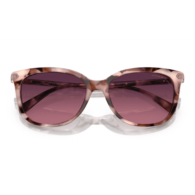 Coach HC8378U 5528F4 57 Rose Pearl Tortoise/Burgundy Polarised