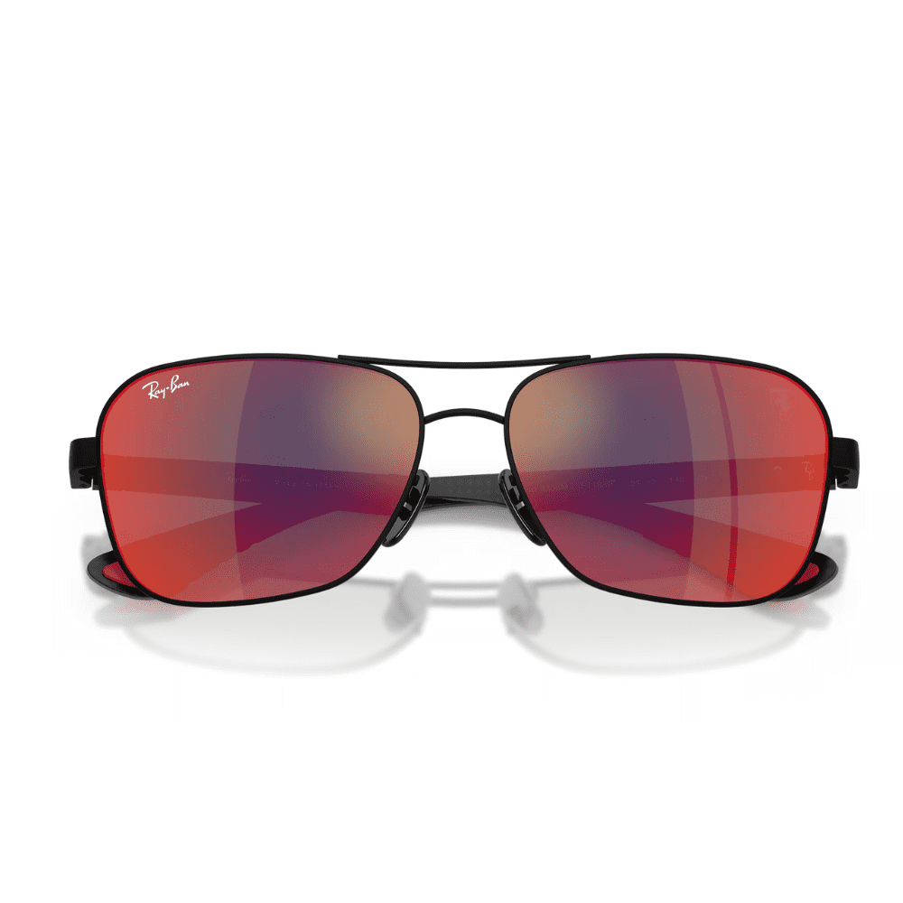Ray-Ban RB8336M F1186P58 Matte Black/Dark Grey/Blue/Red Mirror Ferrari
