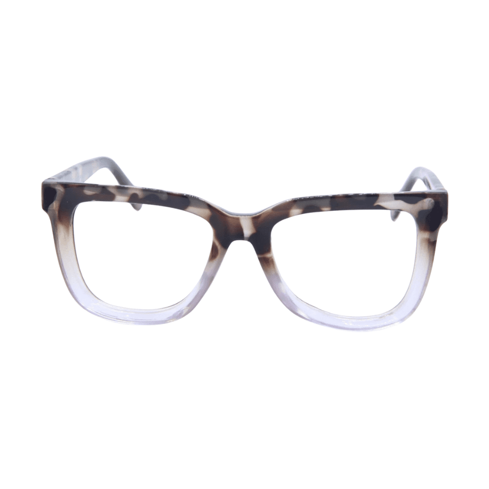 Quay Wired Bevel Oversized Tort/Clear Blue Light Blocker