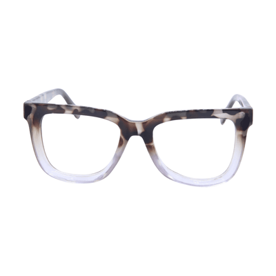 Quay Wired Bevel Oversized Tort/Clear Blue Light Blocker