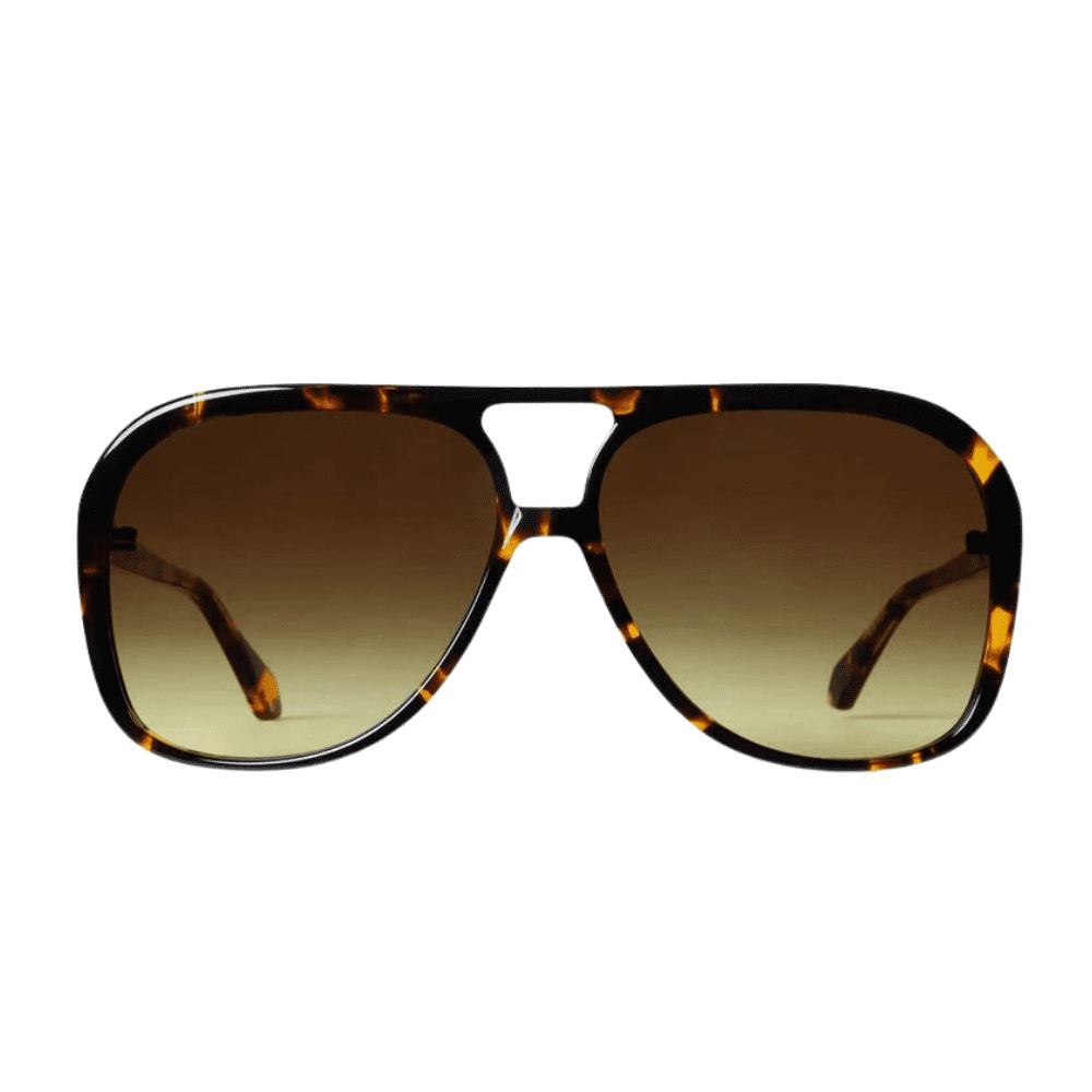 Valley Bang S0715 Dark Tort Matte Black Metal Trim/Brown to Yellow Gradient
