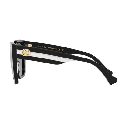 Gucci GG1300S 004 Gloss Black/Grey Gradient