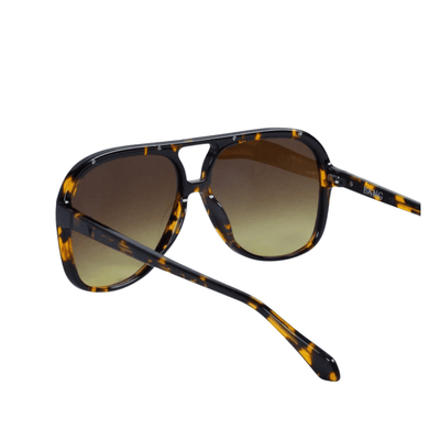 Valley Bang S0715 Dark Tort Matte Black Metal Trim/Brown to Yellow Gradient