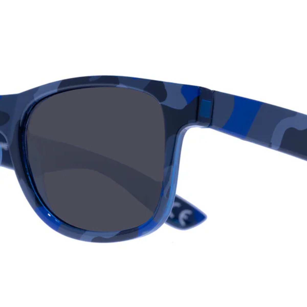 2331119 BLUE solarized kids camo d frame square sunglass culture detail