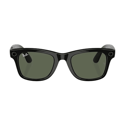 Ray-Ban Smart Glasses Meta Wayfarer RW4008 601/7153 Shiny Black/G15 Green LARGE
