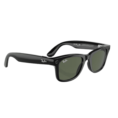Ray-Ban Smart Glasses Meta Wayfarer RW4006 601/71 50 Shiny Black/G15 Green SMALL