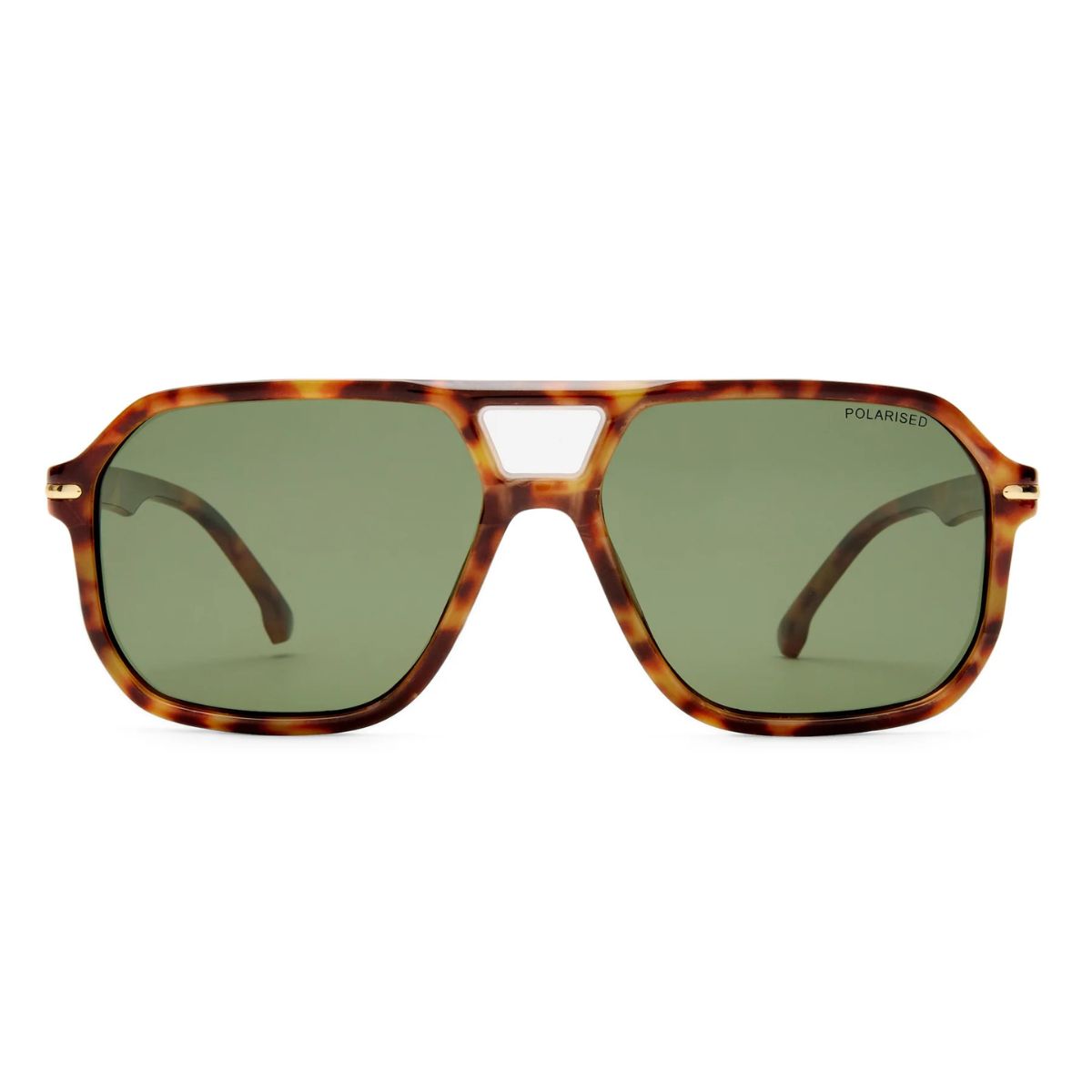 2658914 AMBER tort green lens aviator cc cancer council unisex front