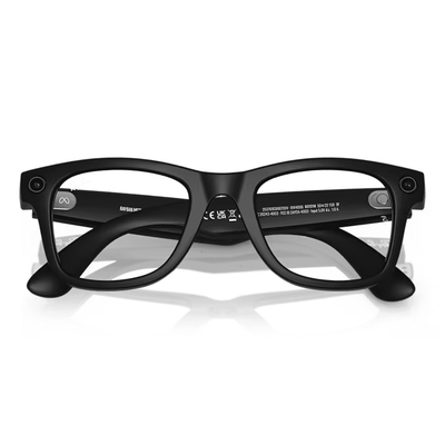 Ray-Ban Smart Glasses Meta Wayfarer RW4006 601S1M 50 Matte Black Transitions Clear/Graphite Green SMALL