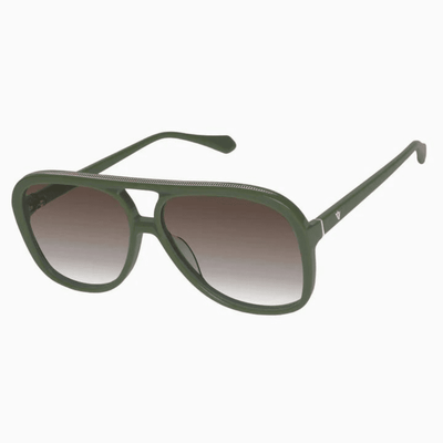 Valley Bang S0782 Army Green Gold Trim/Brown Lens