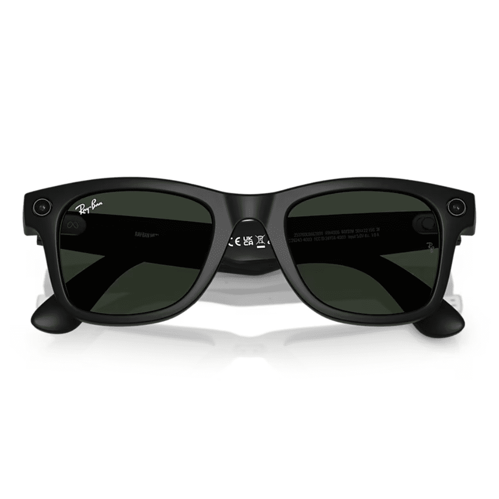 Ray-Ban Smart Glasses Meta Wayfarer RW4006 601S1M 50 Matte Black Transitions Clear/Graphite Green SMALL
