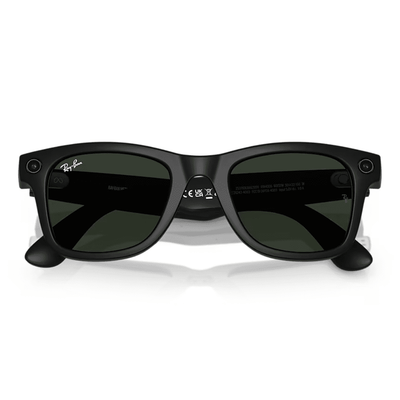 Ray-Ban Smart Glasses Meta Wayfarer RW4006 601S1M 50 Matte Black Transitions Clear/Graphite Green SMALL