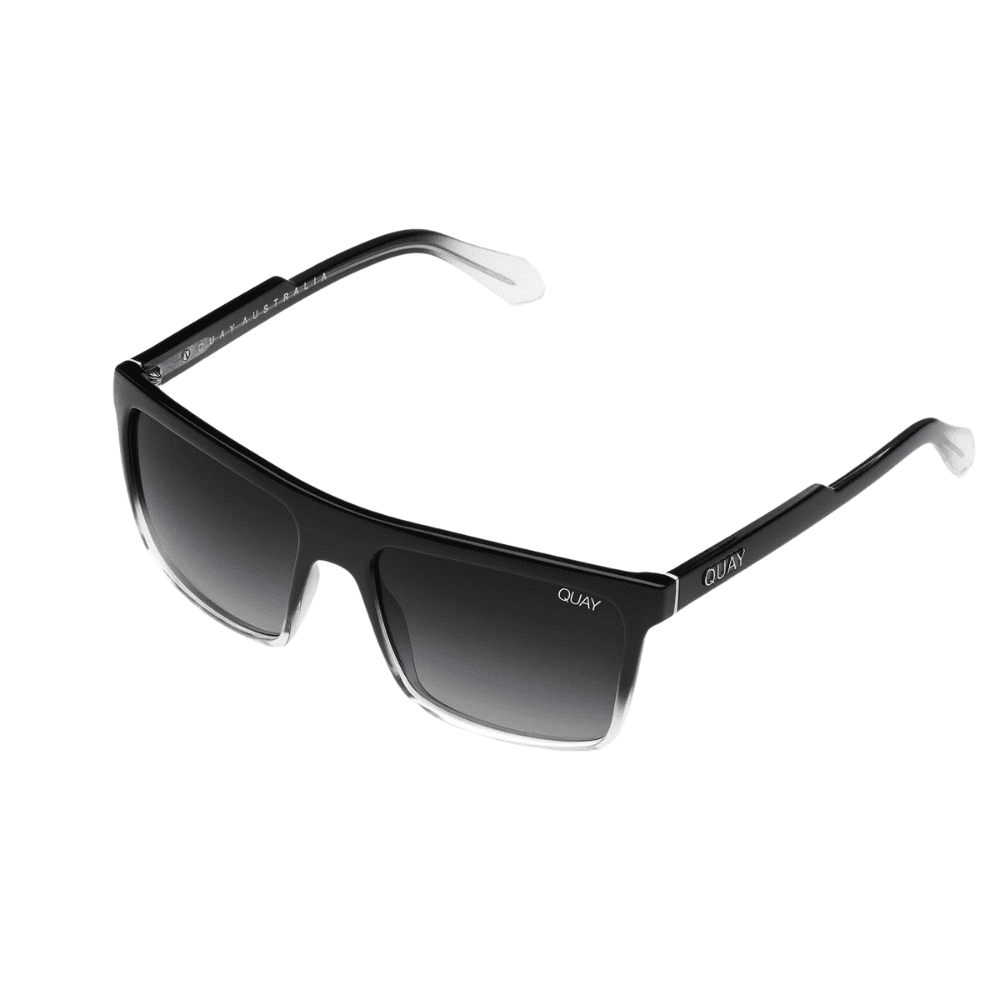 QUAY LET IT RUN BLACK CLEAR/SMOKE POLARISED