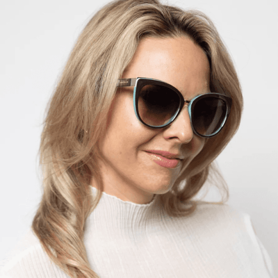 3921F locello paris brown blue smoke cat eye sunglass culture model sunnies store coomera online