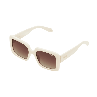 Quay Total Vibe White/Brown Polarised