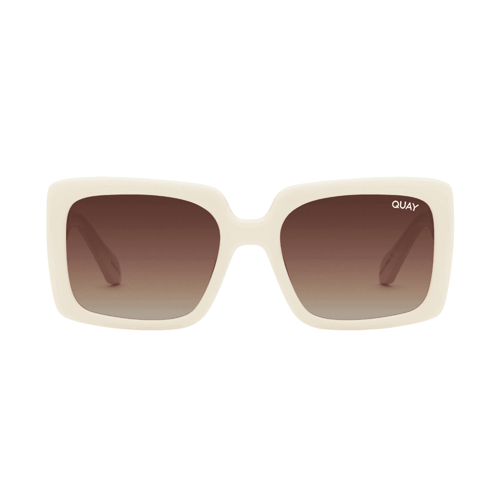 Quay Total Vibe White/Brown Polarised