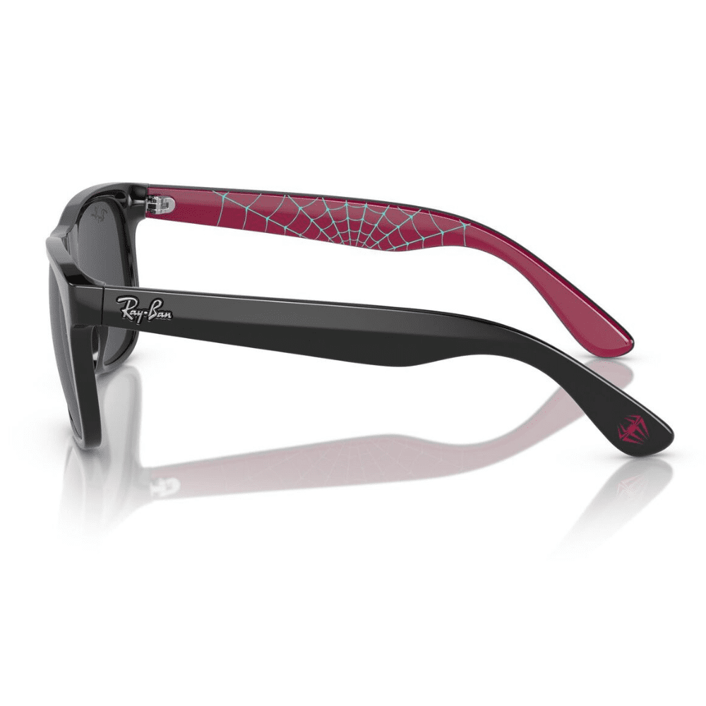 Ray-Ban Kids RJ9069S 716787 48 Black/Dark Grey Spiderman blue web