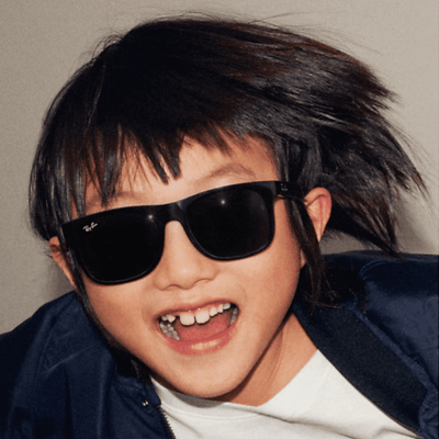 Ray-Ban Kids RJ9069S 716787 48 Black/Dark Grey Spiderman blue web