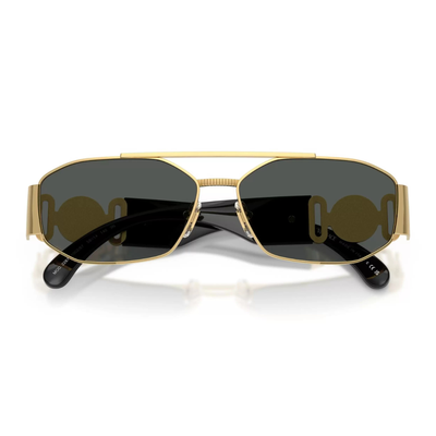 Versace VE2287 100287 58 Gold /Dark Grey