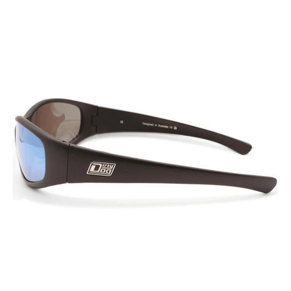 Dirty Dog Boofer 53547 Satin Black/Ice Blue Mirror Polarised