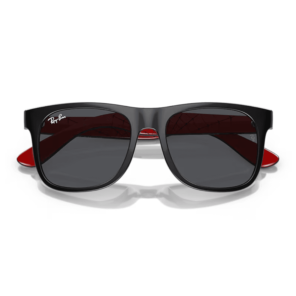 Ray-Ban Kids RJ9069S 716687 48 Black/Dark Grey Spiderman black web