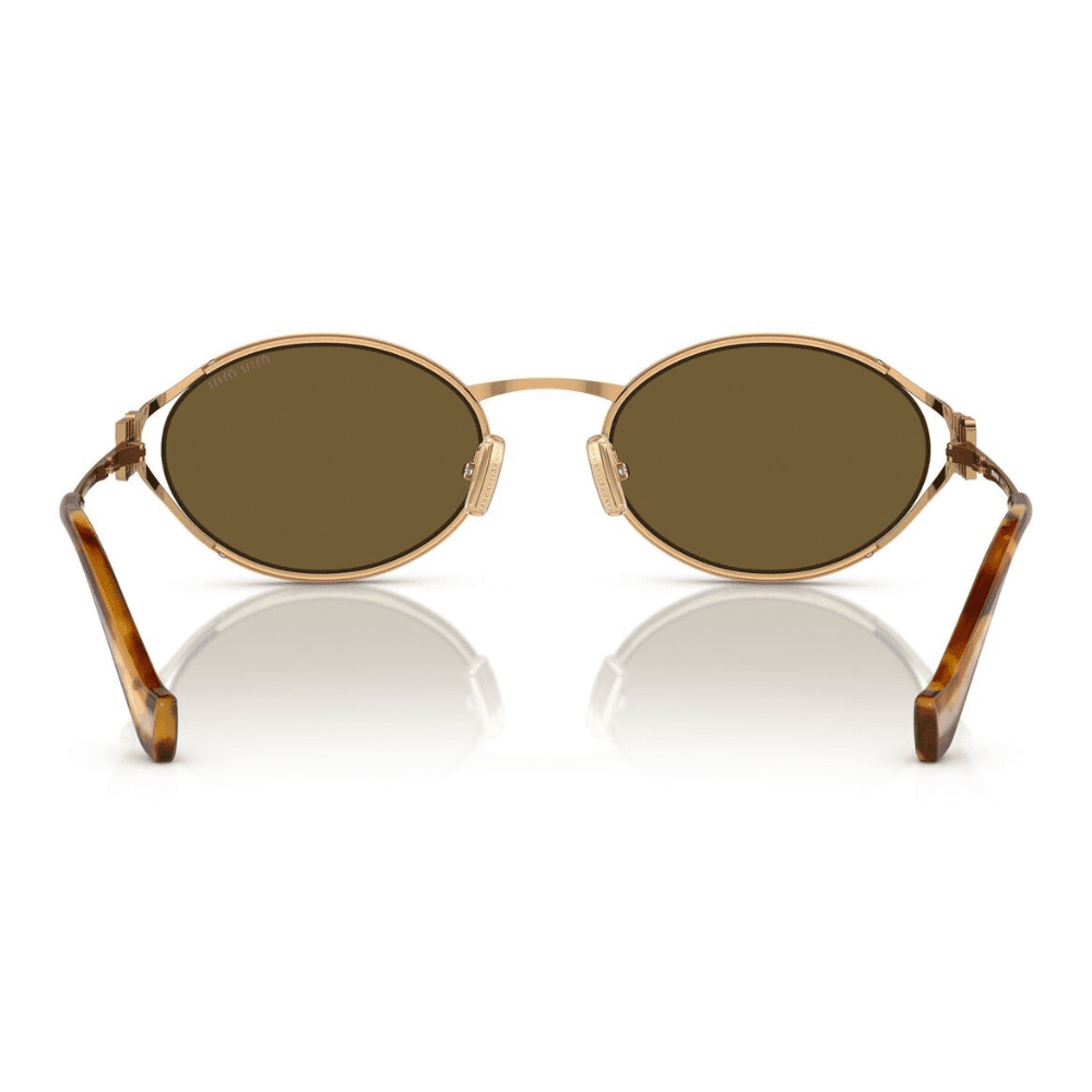 Miu Miu MU52YS 7OE01T 54 Brass Gold/Dark Brown