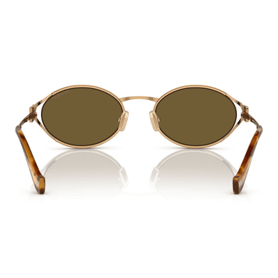 Miu Miu MU52YS 7OE01T 54 Brass Gold/Dark Brown