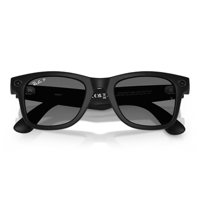 Ray-Ban Smart Glasses Meta Wayfarer (Gen 2) RW4012 601ST3 53 Matte Black/Graphite Polarised LARGE