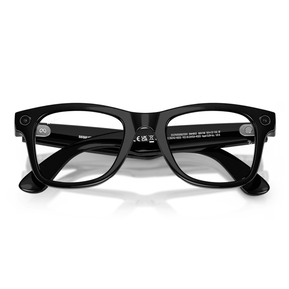 Ray-Ban Smart Glasses Meta Wayfarer (Gen 2) RW4012 601/1M 53 Shiny Black Transitions Clear/Graphite Green LARGE