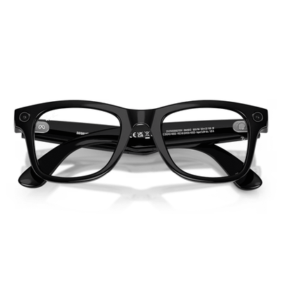 Ray-Ban Smart Glasses Meta Wayfarer (Gen 2) RW4012 601/1M 53 Shiny Black Transitions Clear/Graphite Green LARGE
