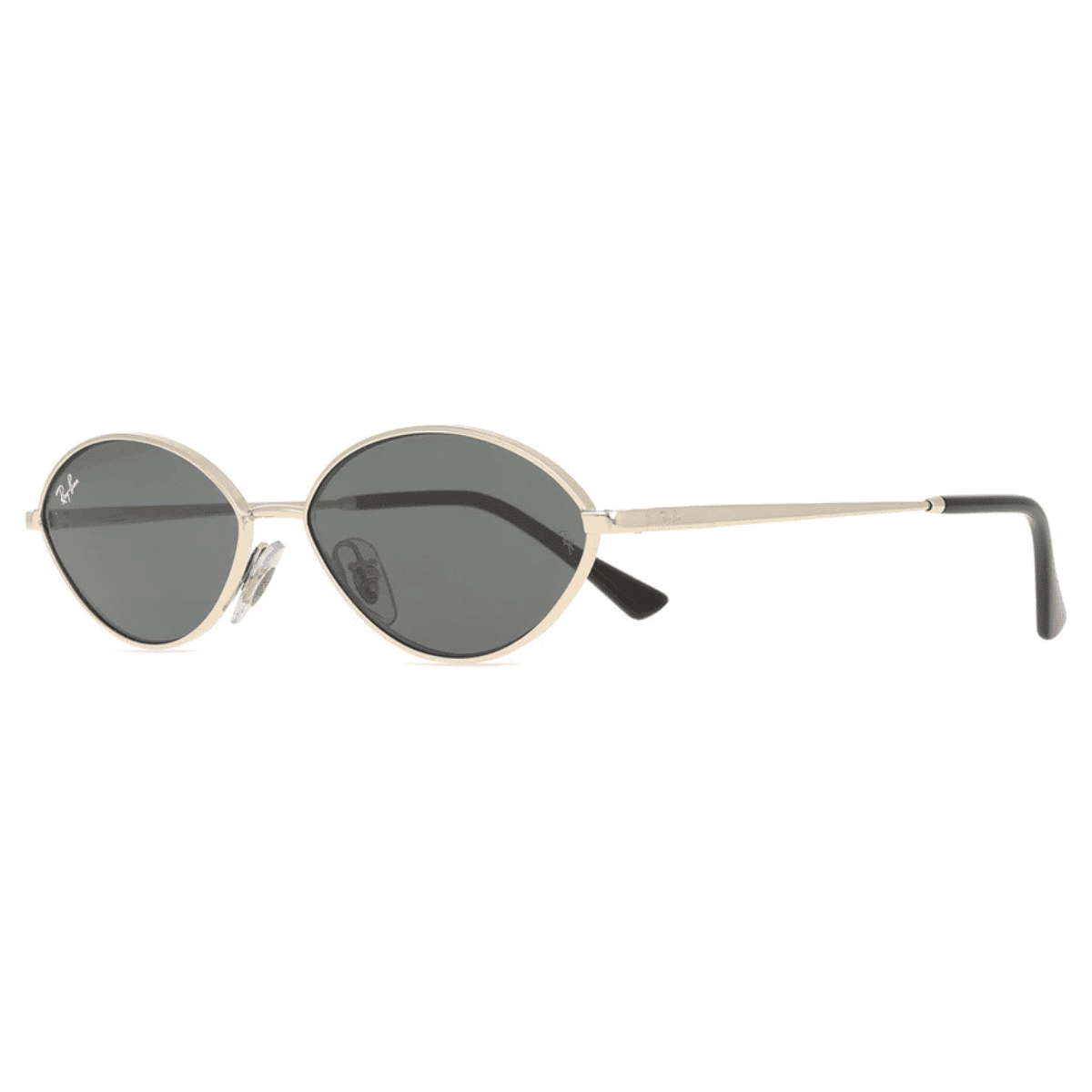 Ray-Ban RB3757 921387 59 Pale Polished Gold/Dark Grey KAI Bio Based oval sunglass culture
