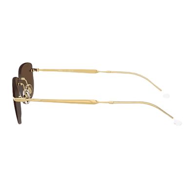 8056262562260 RB3768 001 73 56 gold frameless rimless sunglass culture coomera rayban online store side temples