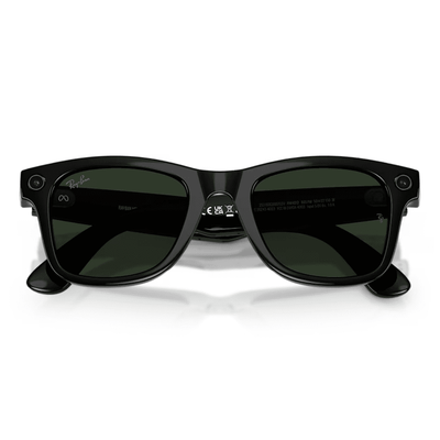 Ray-Ban Smart Glasses Meta Wayfarer (Gen 2) RW4012 601/1M 53 Shiny Black Transitions Clear/Graphite Green LARGE