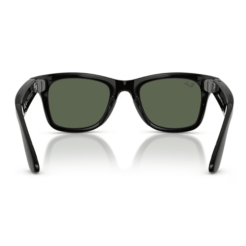 Ray-Ban Smart Glasses Meta Wayfarer (Gen 2) RW4012 601/71 53 Shiny Black/G15 Green LARGE