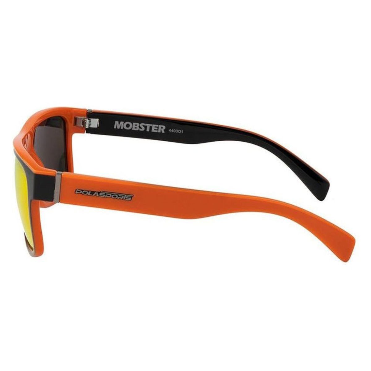 PolaSports Mobster 4403O1 Black and Orange/Orange Mirrored Polarised