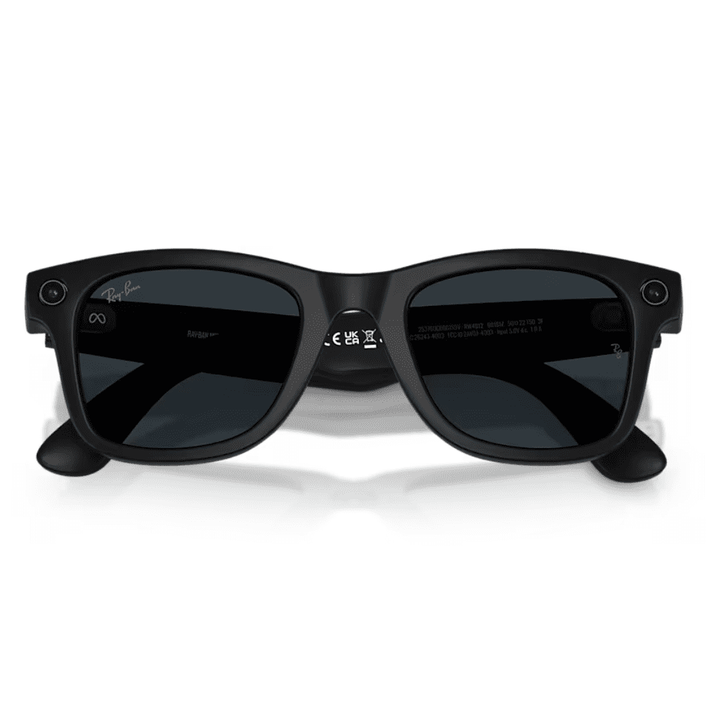 Ray-Ban Smart Glasses Meta Wayfarer (Gen 2) RW4012 601S1Z 53 Matte Black Transitions Clear/Grey LARGE