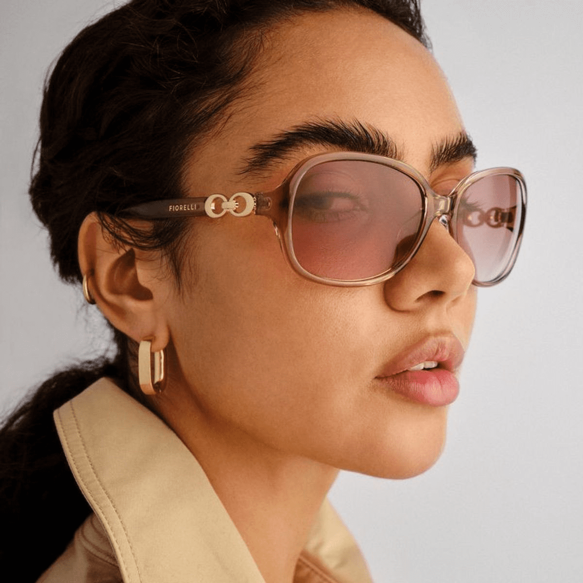 AGGIE 2547314 NOUGAT wrap style womens sunnies store coomera sunglass culture model