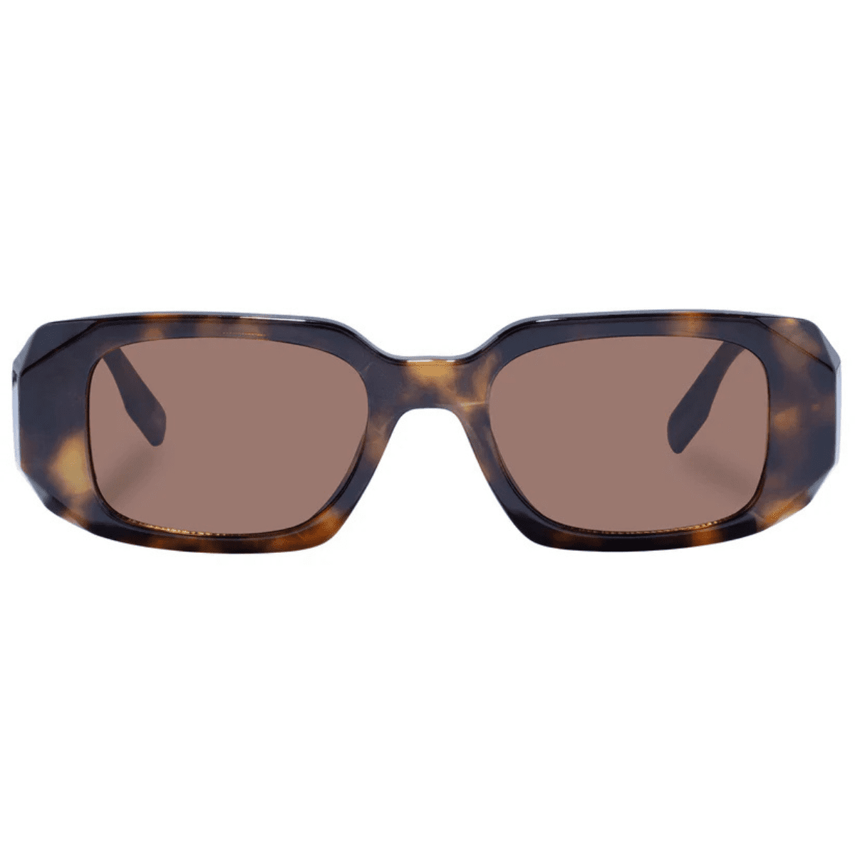 AIRE ASCENDANT 2442281 DARK TORT brown geometric rectangle slim unisex sunglass culture front