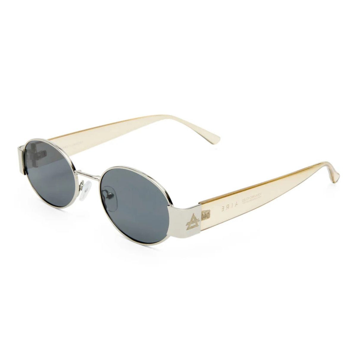 AIRE MARS 11 SILVER SMOKE 2542283 pewter oval metalSunglass Culture Luxury sunnies store online gold coast Coomera side