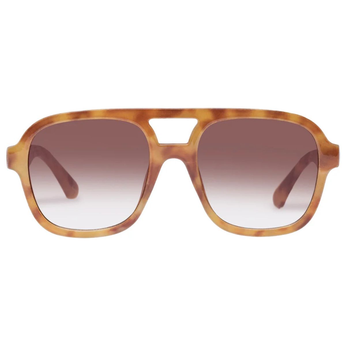 AIRE WHIRLPOOL 2122528 VINTAGE TORT gradient brown aviator large 70s sunglass culture coomera sunnies store online