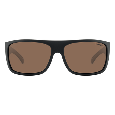 ANVIL 53679 BLacK BROWN POLar mens wrap sunglass cultre front