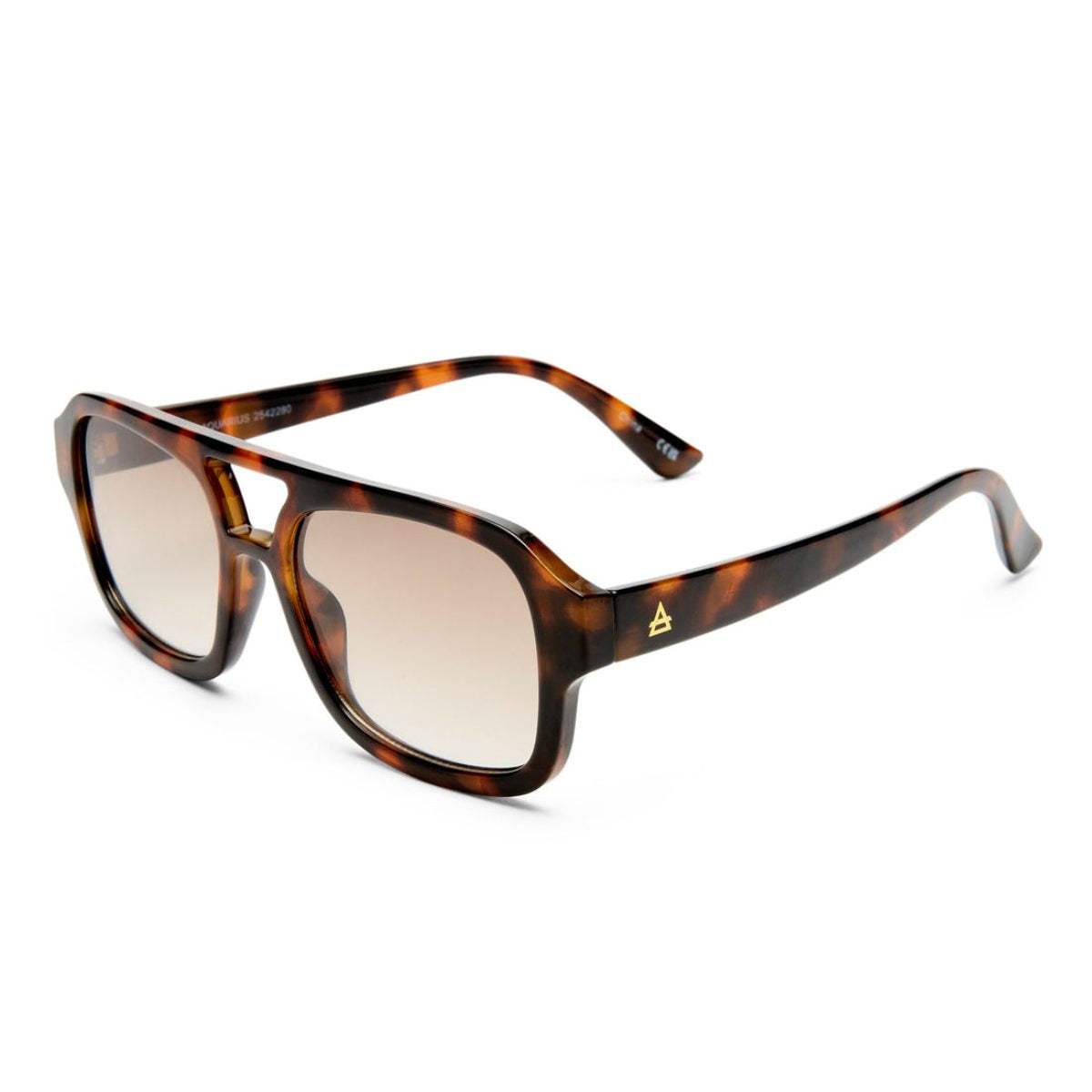 Aire Aquarius 2542280 dark tort sunglass culture plastic aviator coomera womens