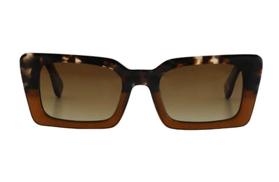Bask Lou 58-8421 Tortoise Fade Havana Polarised Sunglass Culture front