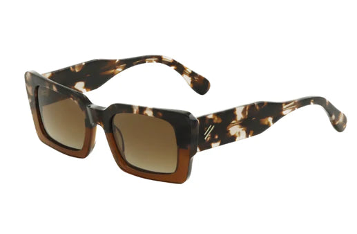 Bask Lou 58-8421 Tortoise Fade Havana Polarised Sunglass Culture Side