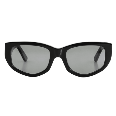 Bask Poet 45-01110 Shiny Black Polarised Cateye Everyday Sunglass Culture Front