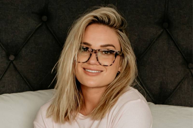 Baxter Blue Georgie Opal Quartz/Clear Blue Light Blocker