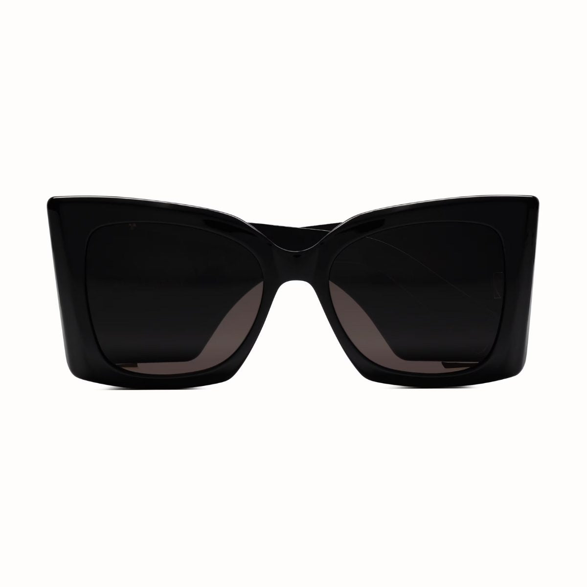 saint laurent ysl thick arm sunnies black logo gold SLM119 BLAZE sunglass culture coomera luxury designer front closed