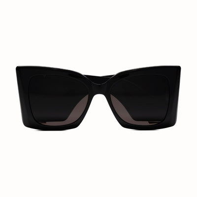 saint laurent ysl thick arm sunnies black logo gold SLM119 BLAZE sunglass culture coomera luxury designer front closed