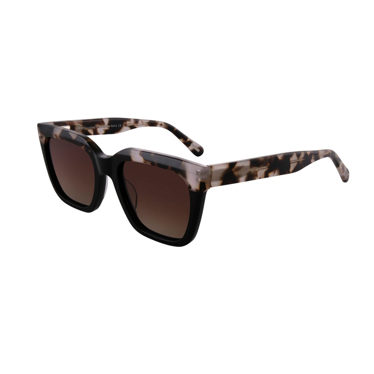 Bill Bass Nella 28177 Black White Demi/Brown Gradient Polarised